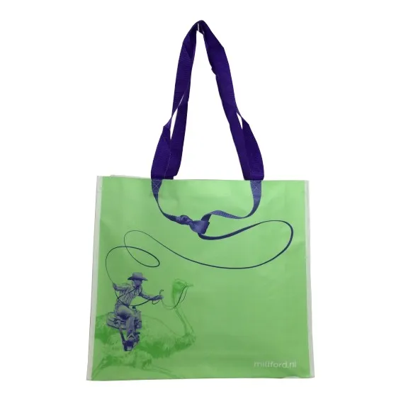 Τσάντα Non Woven με πλαστικοποίηση Shopping Tote Bag με Pp Webbing